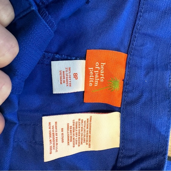 Hearts of Palm Cobalt Blue Long Bermuda Shorts - 8P - Picture 9 of 9